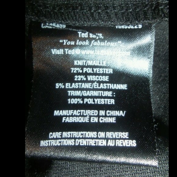 Ted Baker Black Tobelle Printed Ruched Detail Dress size 3 *PLZ READ* - Picture 15 of 16